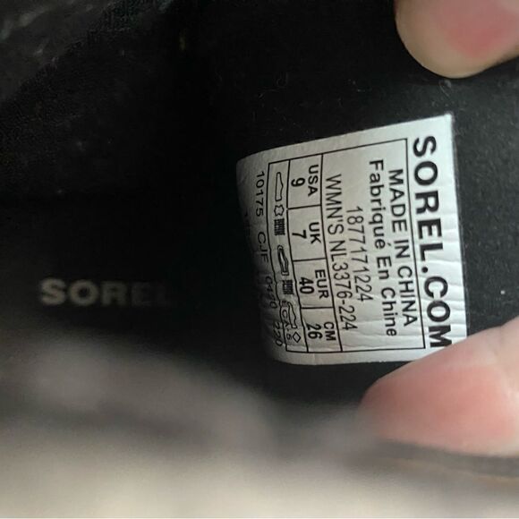 Sorel PDX Lace up Wedge Lexie Wedge Elk Tan Brown Grey 9 - Picture 6 of 6